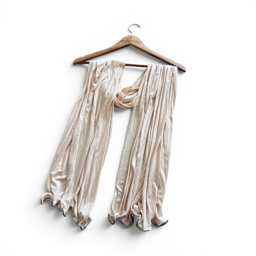 Wave Edge Jersey in Cream