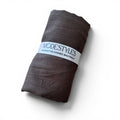 Soft Crinkle Crepe in Dark Brown
