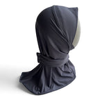 Snap-Adjustable Active Hijab in Grey