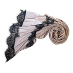 Noir Lace Jersey in Taupe