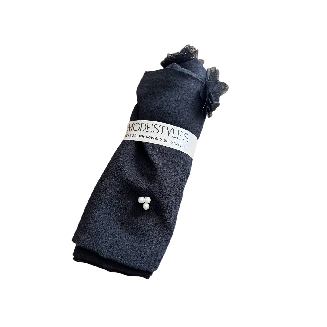 Graceful Bloom in Black