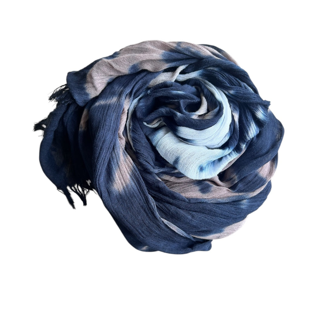 Mineral dye Scarf in Pebble Beach