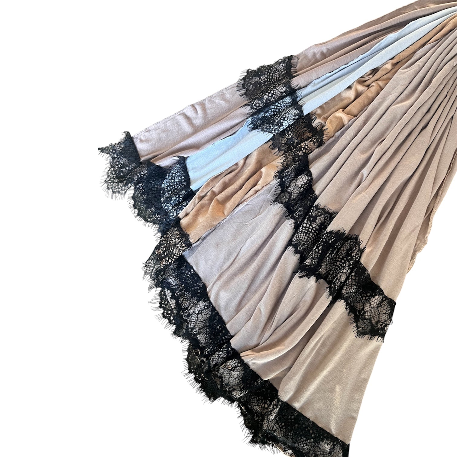 Noir Lace Jersey in Taupe