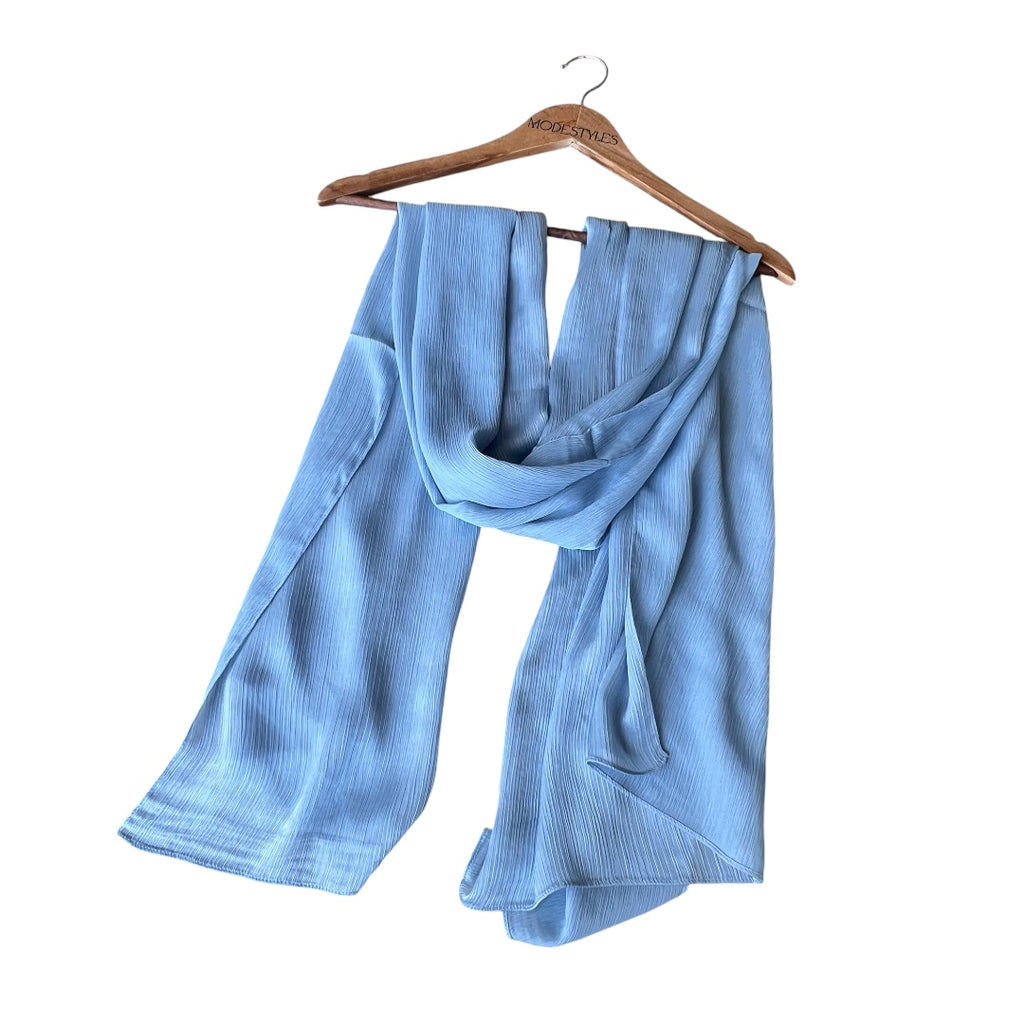Linear Satin in Light Blue
