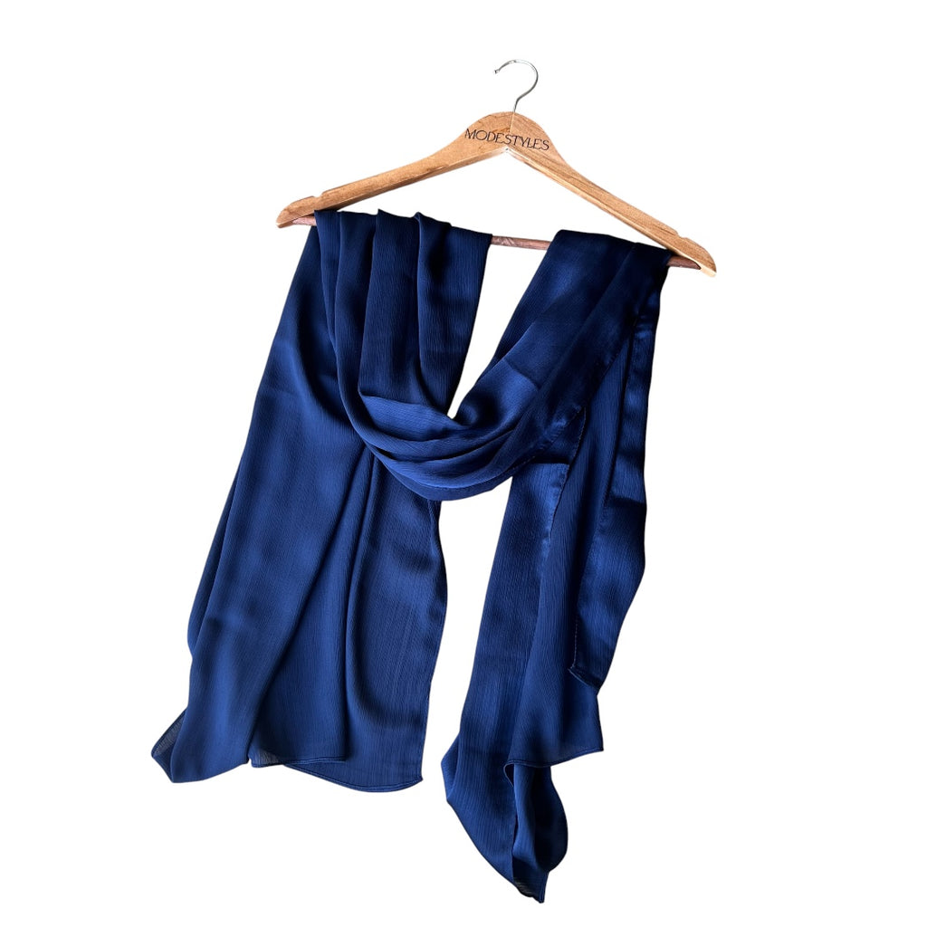 Linear Satin in Striking Blue