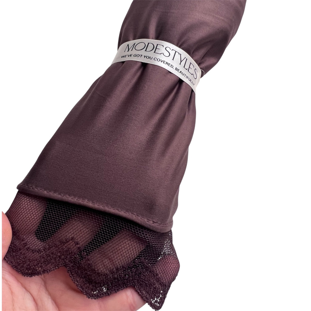 Luxe Lace in Cocoa Truffle