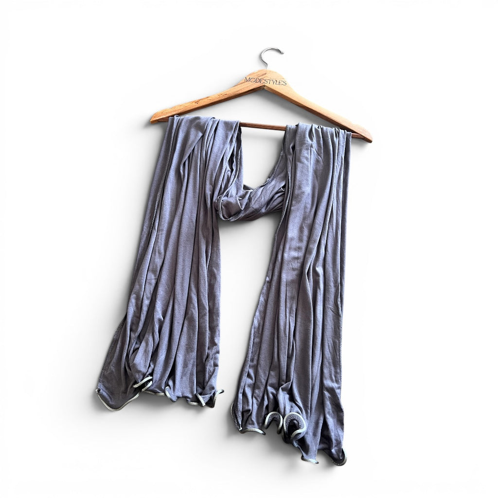 Wave Edge Jersey in Medium Grey