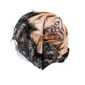 Noir Lace Jersey in Caramel