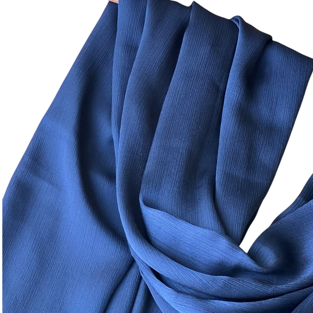 Linear Satin in Striking Blue