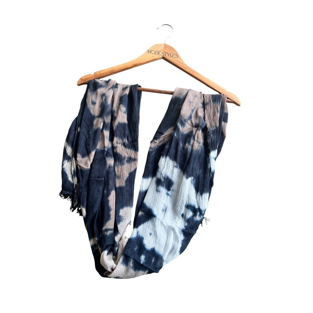 Mineral dye Scarf in Pebble Beach