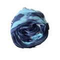 Mineral dye Scarf in Deep Blue Water