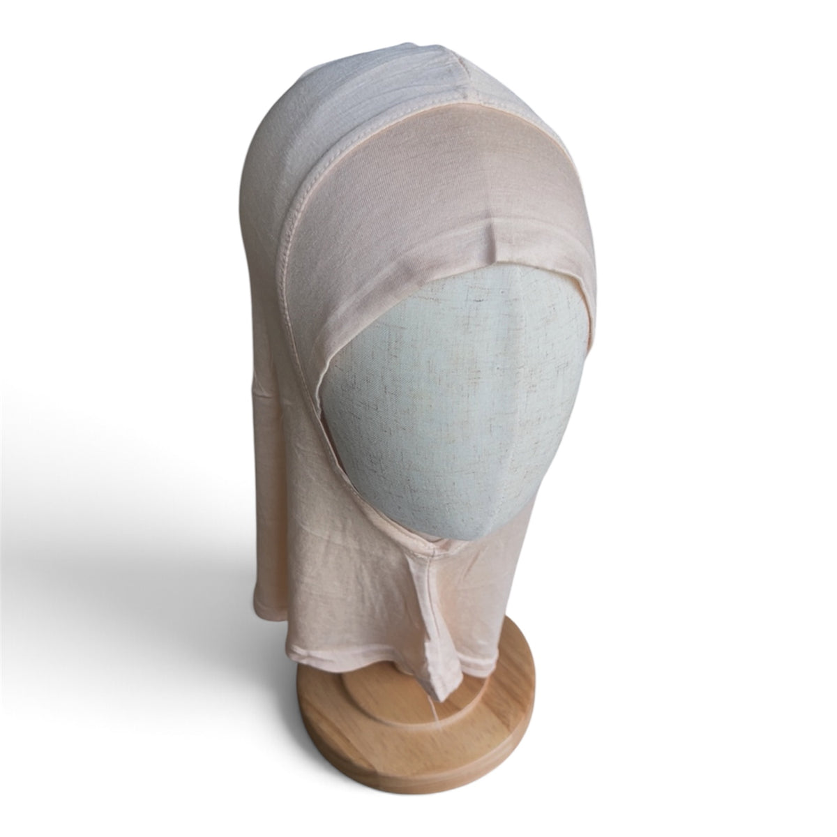 Girls One-Piece Instant Scarf in Peachy Cream