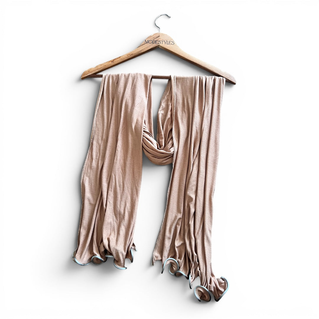 Wave Edge Jersey in Camel