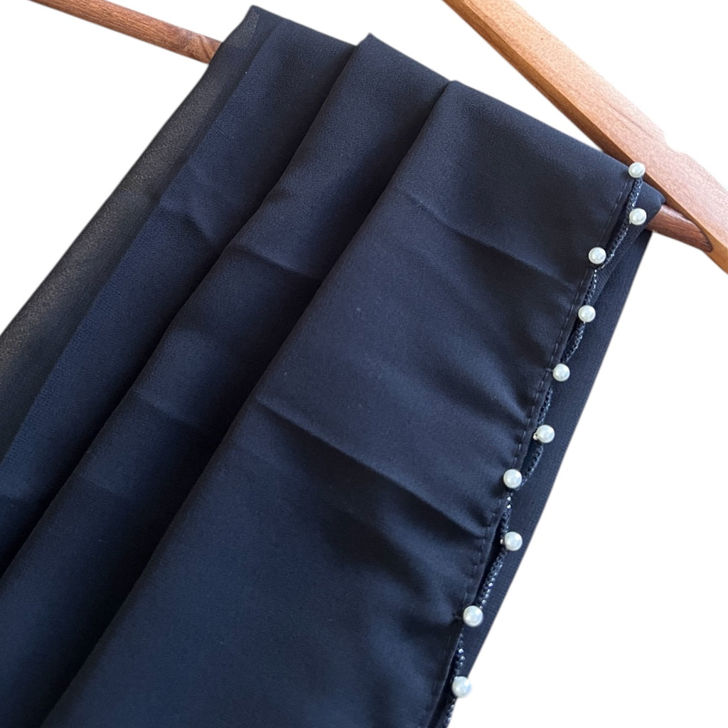 Pearl Chiffon in Black