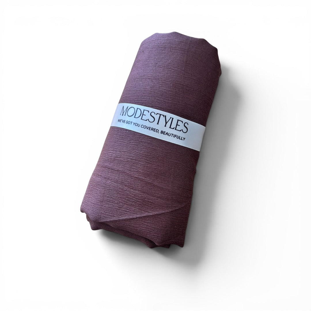 Soft Crinkle Crepe in Purple