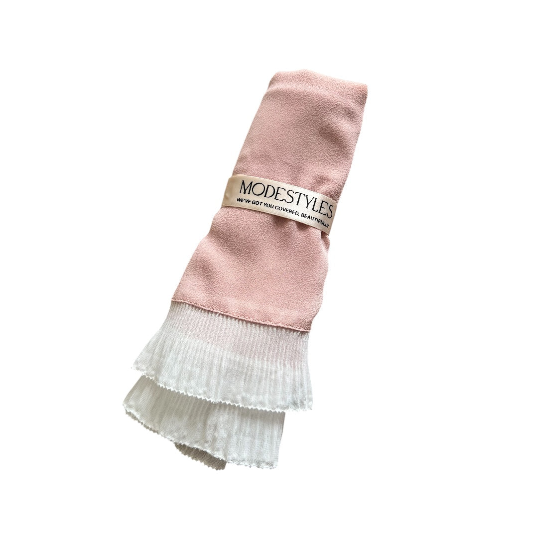 Pleated Elegance in Soft Pink
