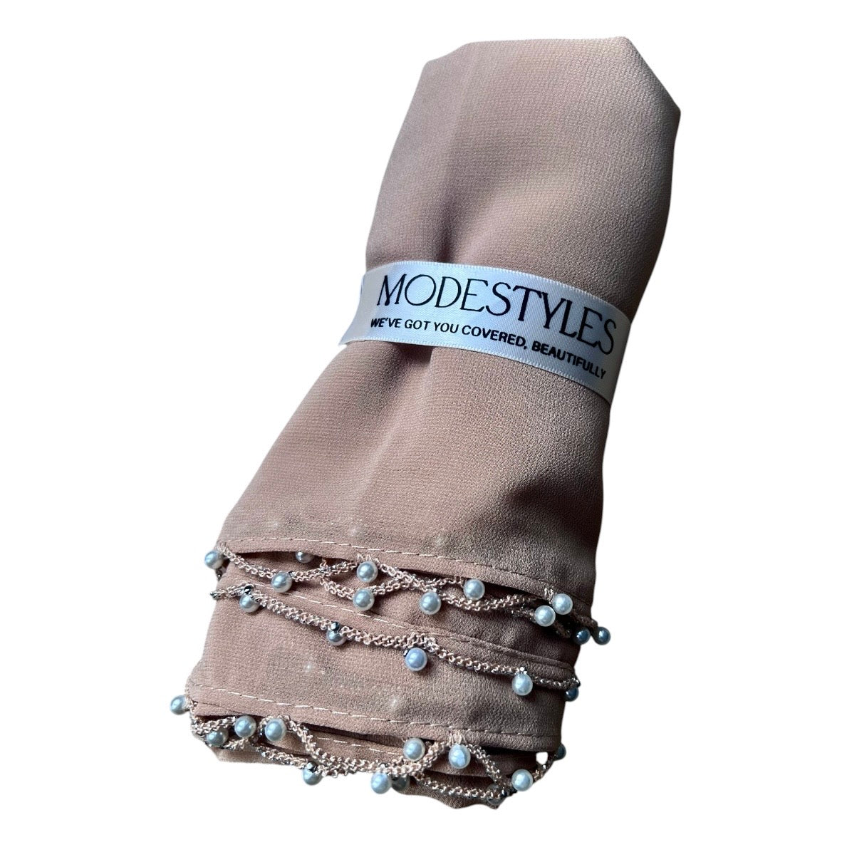 Pearl Chiffon in Medium Beige