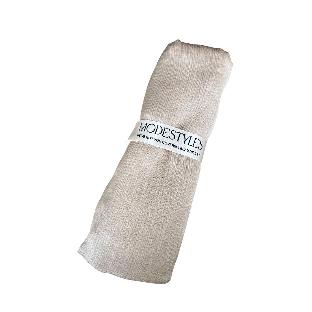 Linear Satin in Light Beige