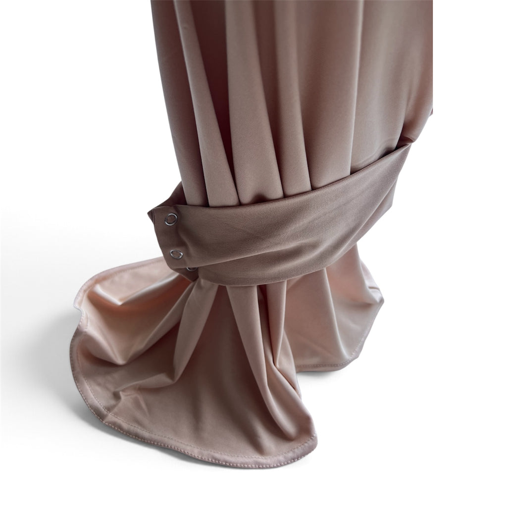 Snap-Adjustable Active Hijab in Beige