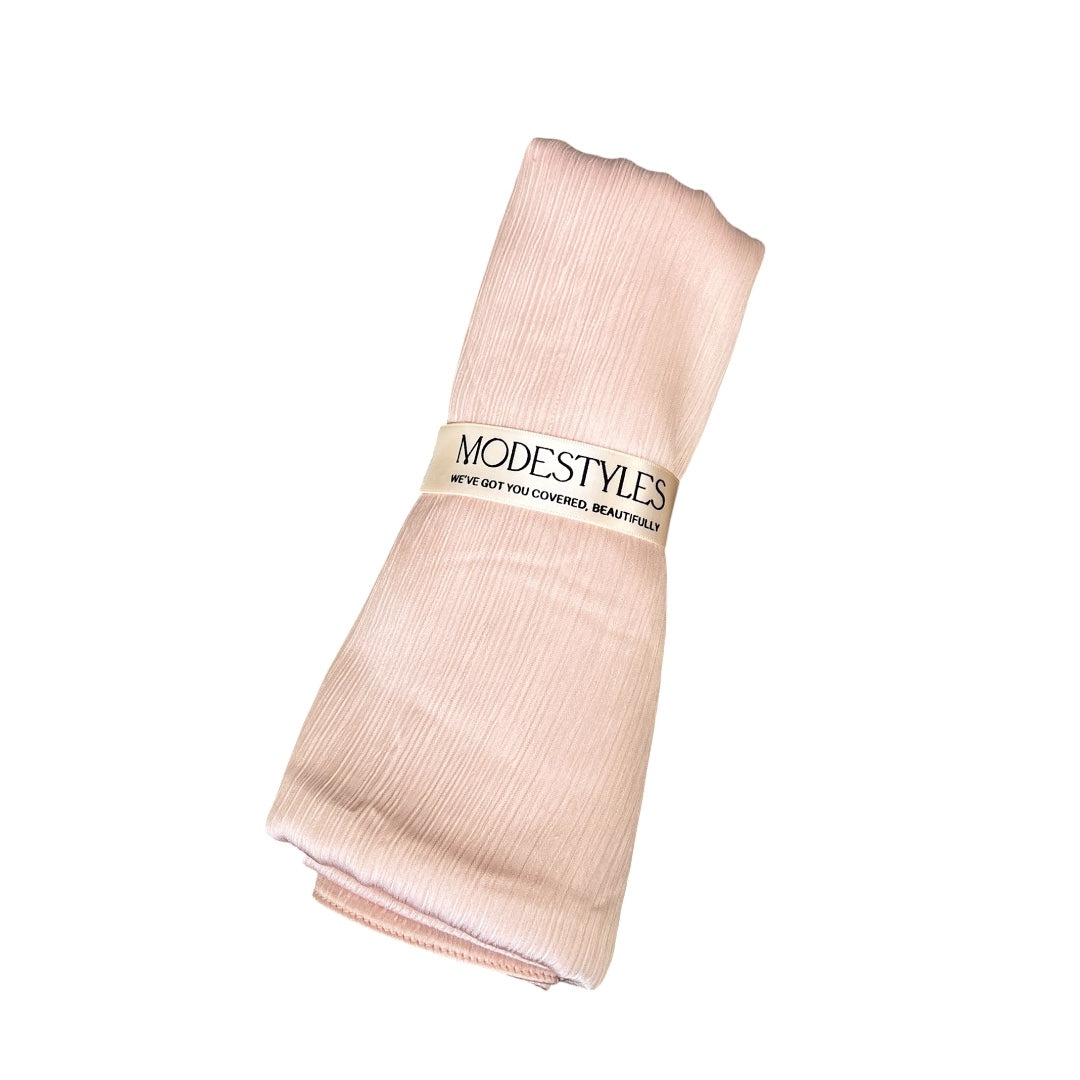 Linear Satin in Baby Pink